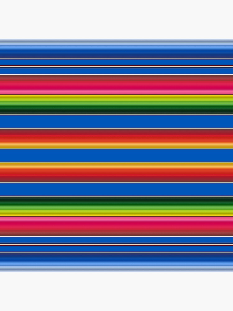 "Zarape in Blue" Poster by RupertAndCo Redbubble