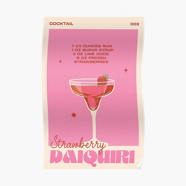 The Cocktail Strawberry Daiquiri Poster