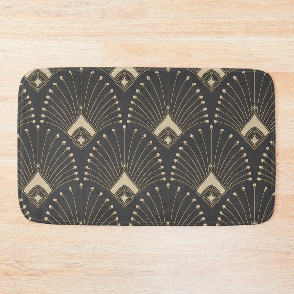 Item preview, Gatsby Art Deco Gold Palm On Dark Background designed and sold by Vic Torys ☆.