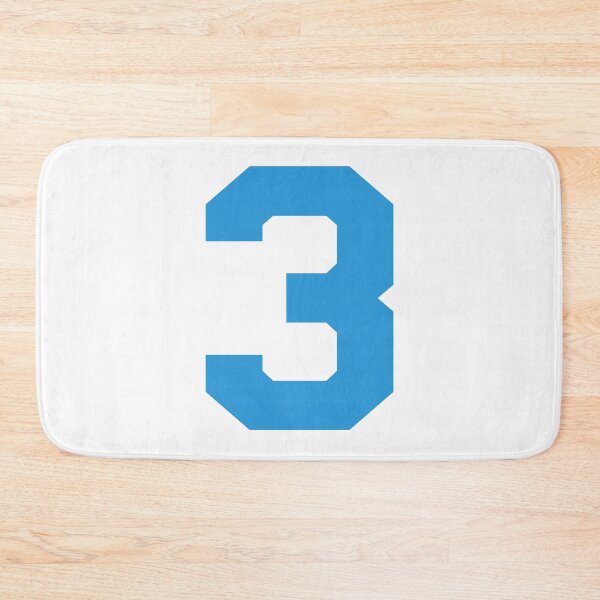 Item preview, Number 3, Blue three, Sports number 3 designed and sold by TheCultStuff.