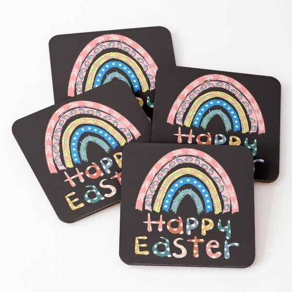 Item preview, Boho Rainbow Happy Easter designed and sold by Buyeseoshop.