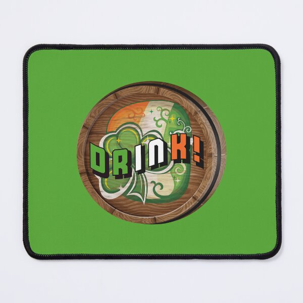 Item preview, DRINK (Irish)! (on Green) designed and sold by PawsitiveMum.