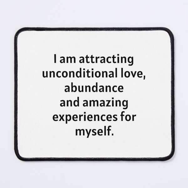 Item preview, I Am Attracting Unconditional Love designed and sold by Manifest-Life.