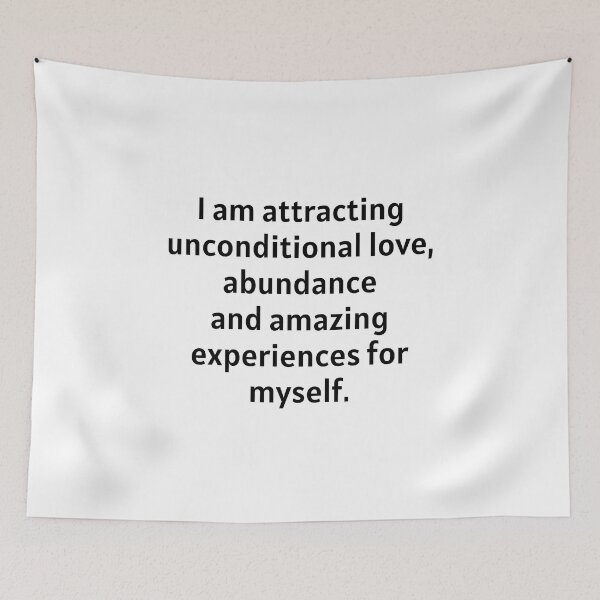 Item preview, I Am Attracting Unconditional Love designed and sold by Manifest-Life.