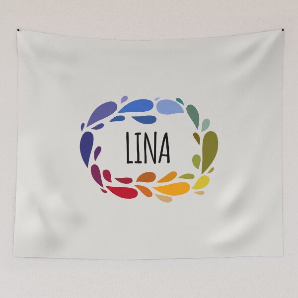 Item preview, Lina Name Cute Colorful Gift Named Lina designed and sold by kindxinn.