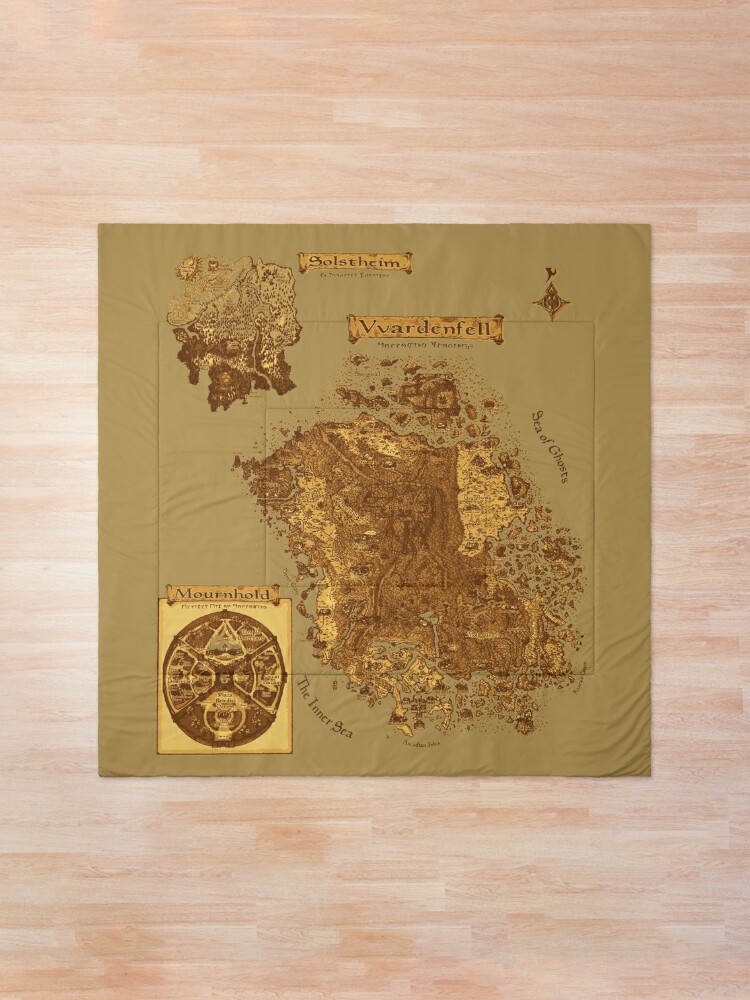 Aged Scrolls Fantasy Map, Vector Minimalist Ancient RPG DnD Tamriel Elder  ESO Online Summerset Spiral Notebook for Sale by SugaredTea