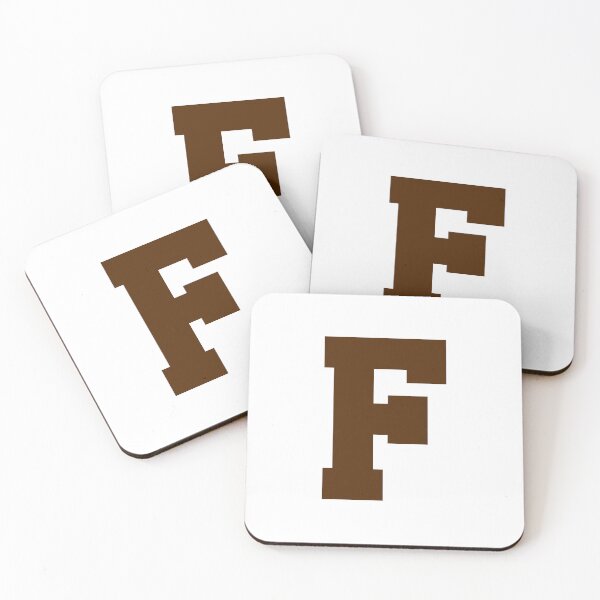 Item preview, Alphabet, Brown F, Sports letter F designed and sold by TheCultStuff.