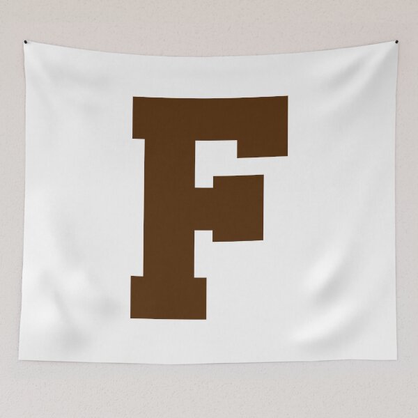 Item preview, Alphabet, Brown F, Sports letter F designed and sold by TheCultStuff.
