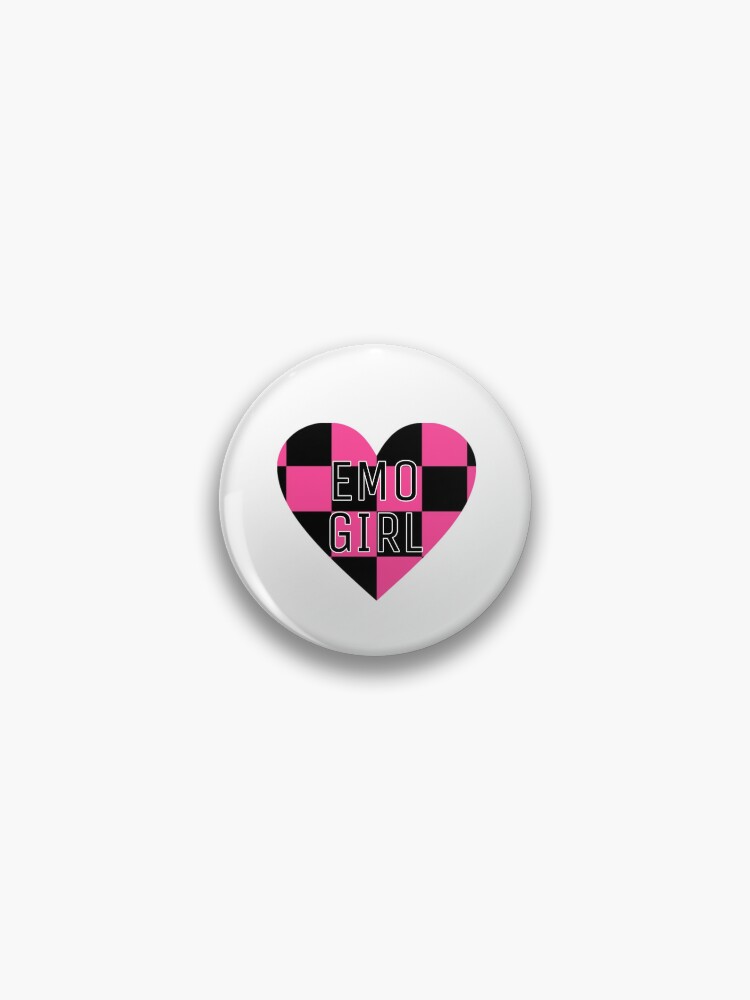 Emo Girl Pins and Buttons for Sale