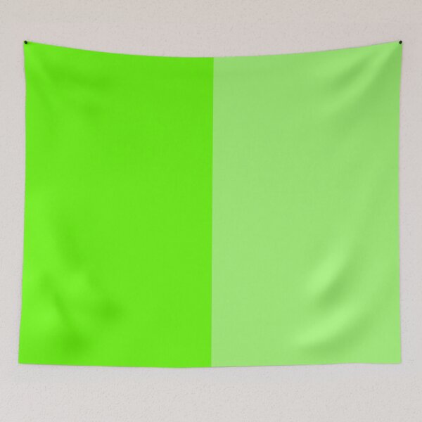 Item preview, Asymmetrical neon green colorblock designed and sold by codivine.