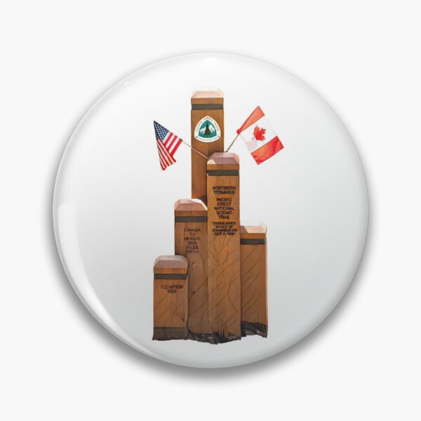 Item preview, Northern terminus of the Pacific Crest Trail | US/Canada border | PCT monument  designed and sold by Setting North.
