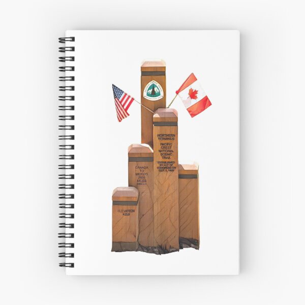 Item preview, Northern terminus of the Pacific Crest Trail | US/Canada border | PCT monument  designed and sold by Setting North.