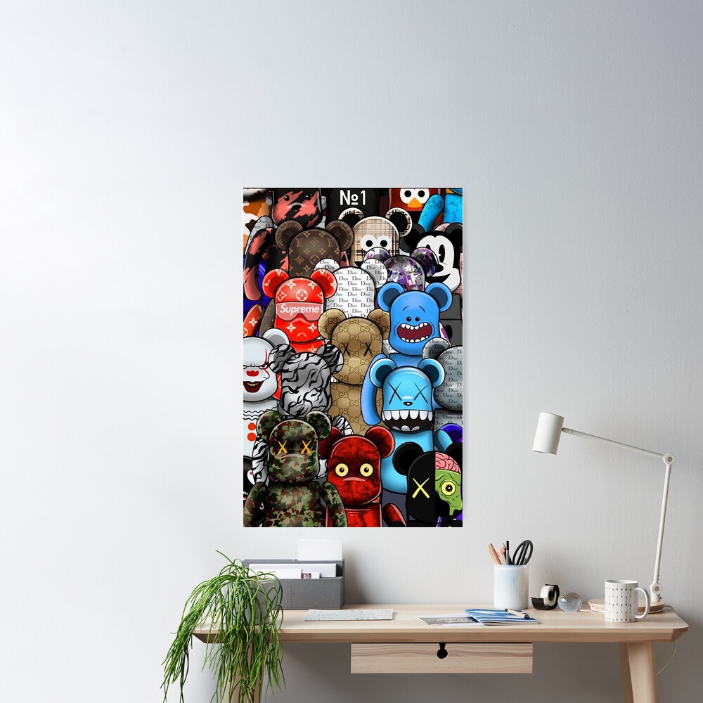Bear Collage Brands Poster for Sale by welchjonatha
