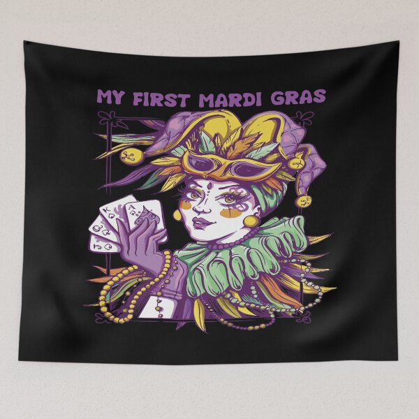 Item preview, My First Mardi Gras - Happy My First Mardi Gras Essential designed and sold by YueHeng Creates ⭐⭐⭐⭐⭐.