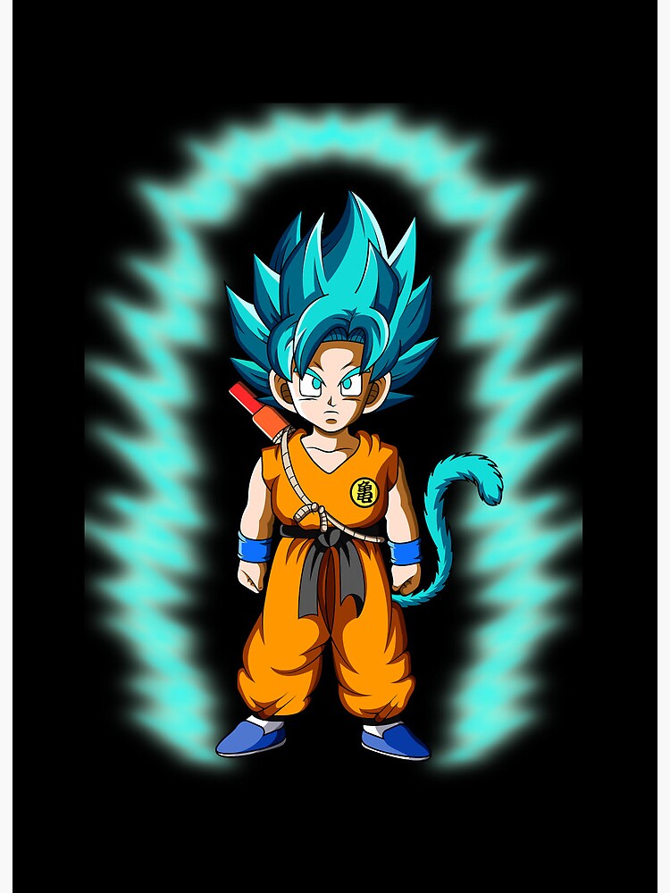 Kid Goku Super Saiyan Blue God Art Board Print for Sale by