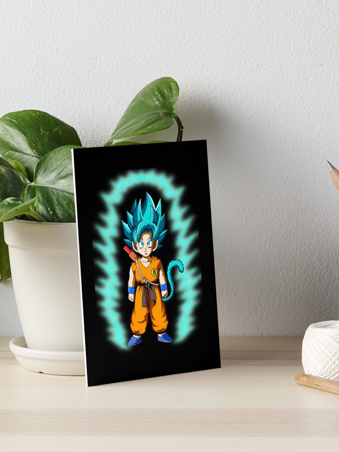 Kid Goku Super Saiyan Blue God Art Board Print for Sale by