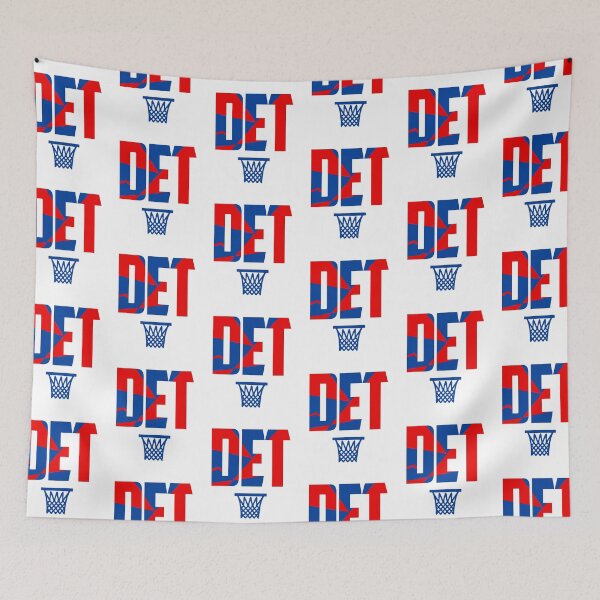 Item preview, DET Retro Basketball Art White designed and sold by concordbred.