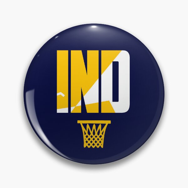 Item preview, IND Retro Basketball Art Blue designed and sold by concordbred.