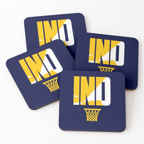 Item preview, IND Retro Basketball Art Blue designed and sold by concordbred.