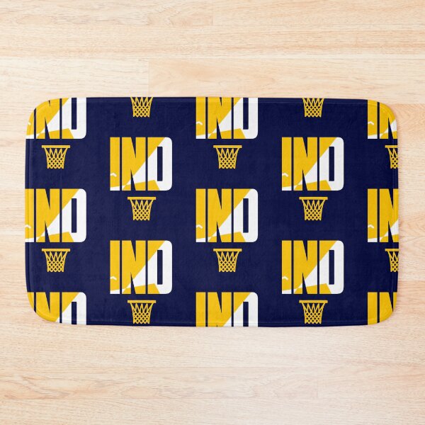 Item preview, IND Retro Basketball Art Blue designed and sold by concordbred.