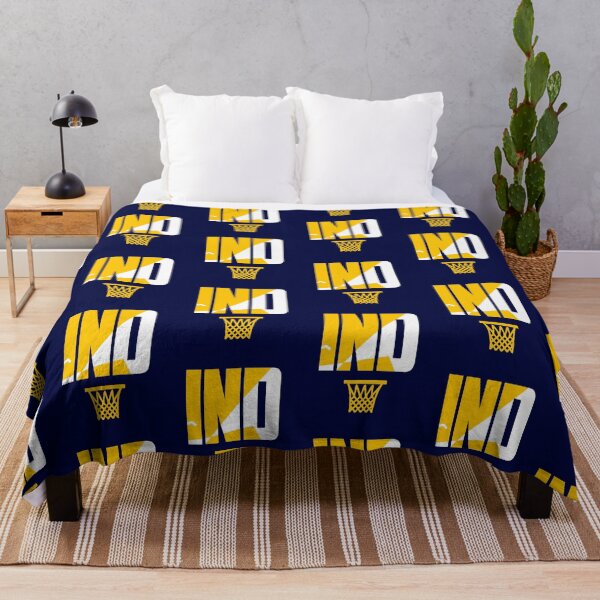 Item preview, IND Retro Basketball Art Blue designed and sold by concordbred.