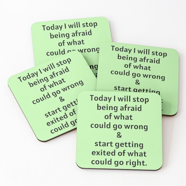 Item preview, Today I Will Stop Being Afraid designed and sold by Manifest-Life.