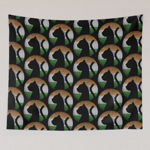 Item preview, Cat in Indian Flag - Funny Cat Picture of a Indian Patriotic Kitty Cat designed and sold by FunnyCatsFam.