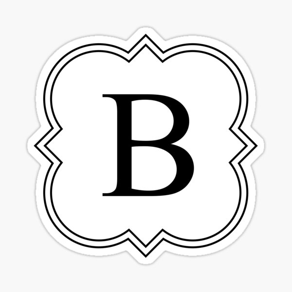 "Fancy B" Sticker For Sale By Marinarcher | Redbubble