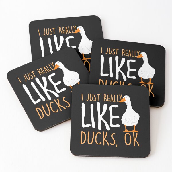 Item preview, I Just Really Like Ducks - Funny Duck  designed and sold by vincentalan.