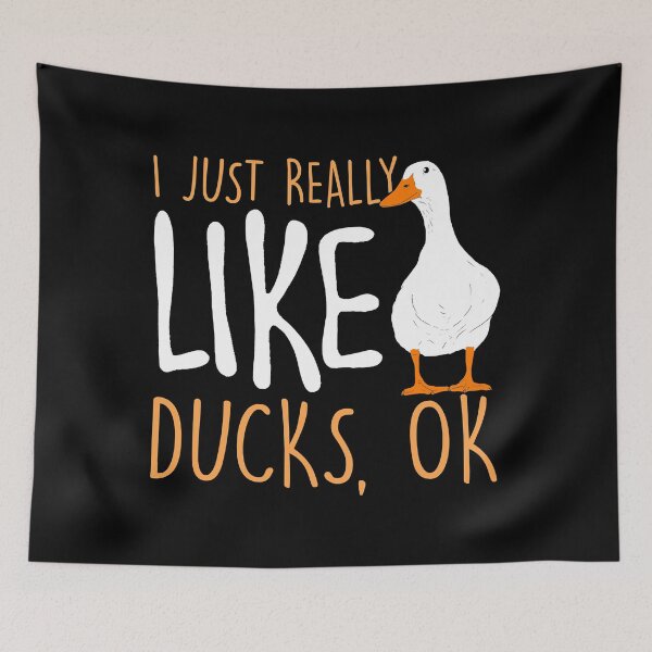 Item preview, I Just Really Like Ducks - Funny Duck  designed and sold by vincentalan.