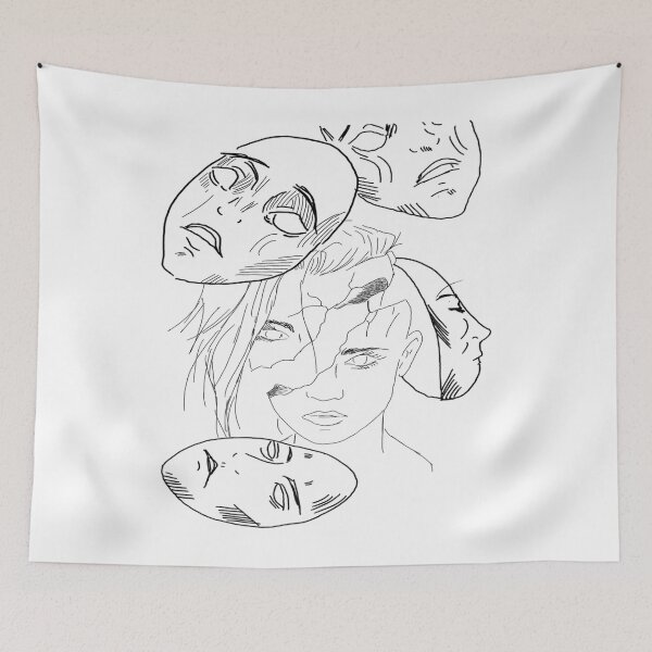 Item preview, Broken Mask in the Sad Mood  designed and sold by roseanger.
