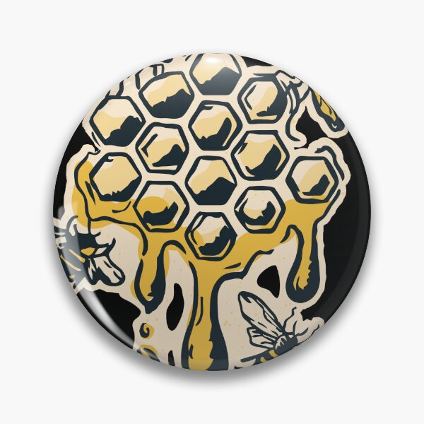 Artikelvorschau, Bienen auf einer Wabe mit Honig entworfen und verkauft von Frergo.