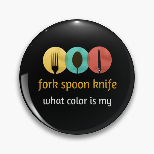 Item preview, fork spoon knife what color is my designed and sold by CreativeTouch1.