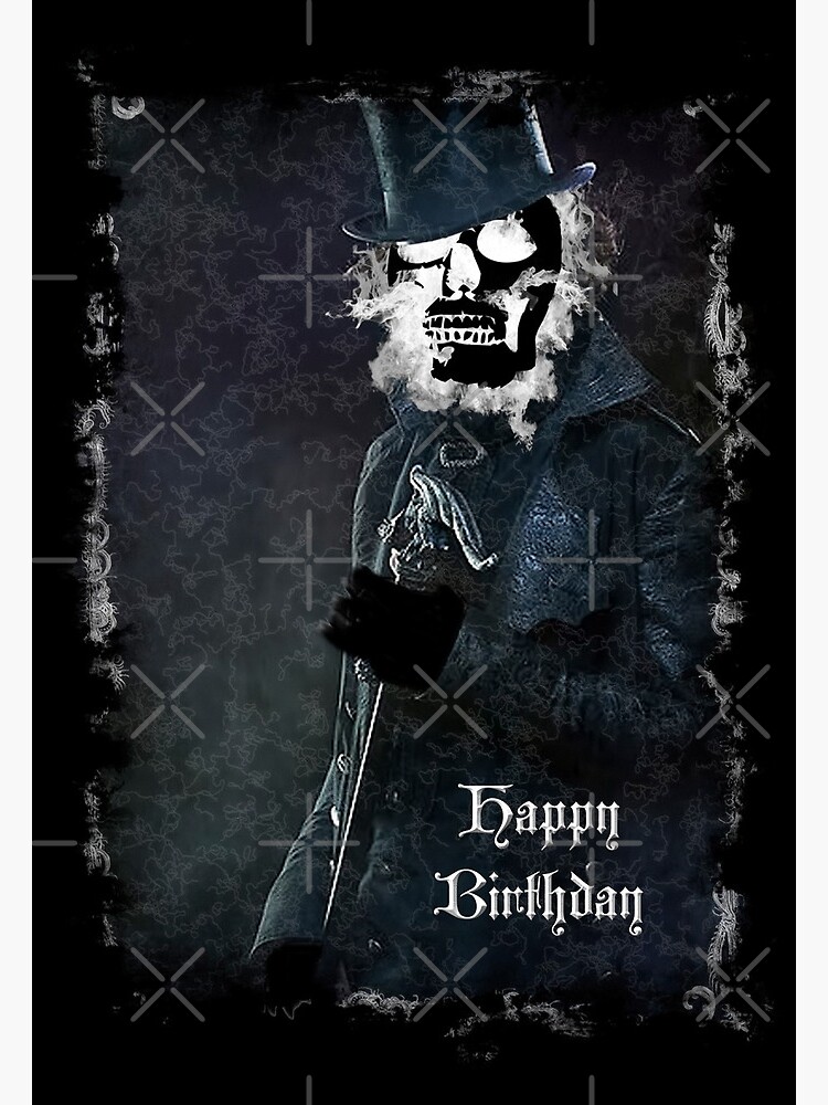 Happy Birthday Greetings Greeting Card By Gothcardz Redbubble