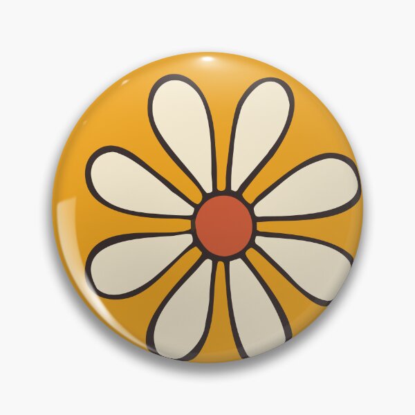 Artikelvorschau, Orange Talavera Gänseblümchen entworfen und verkauft von Jennifer Geiger Art.