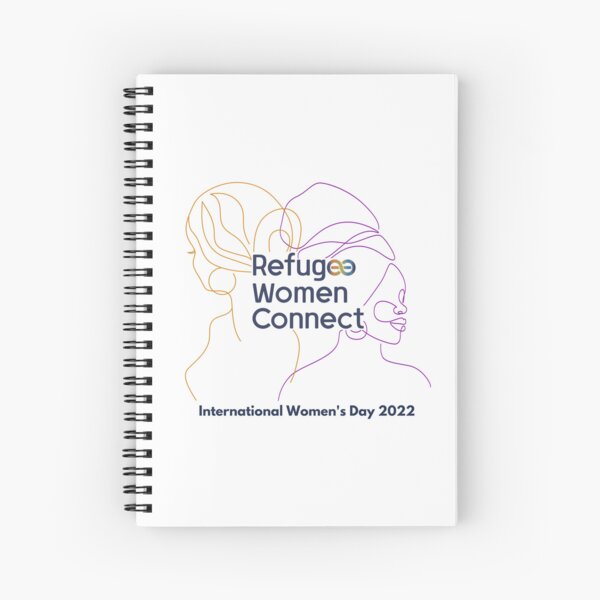Refugee Women Connect International Women's Day Break the Bias Spiral Notebook