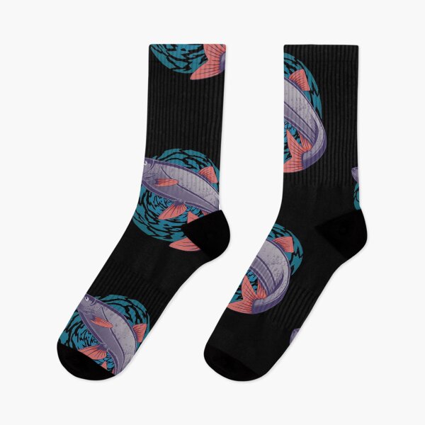 Item preview, Black fish jumps out of the water designed and sold by Frergo.