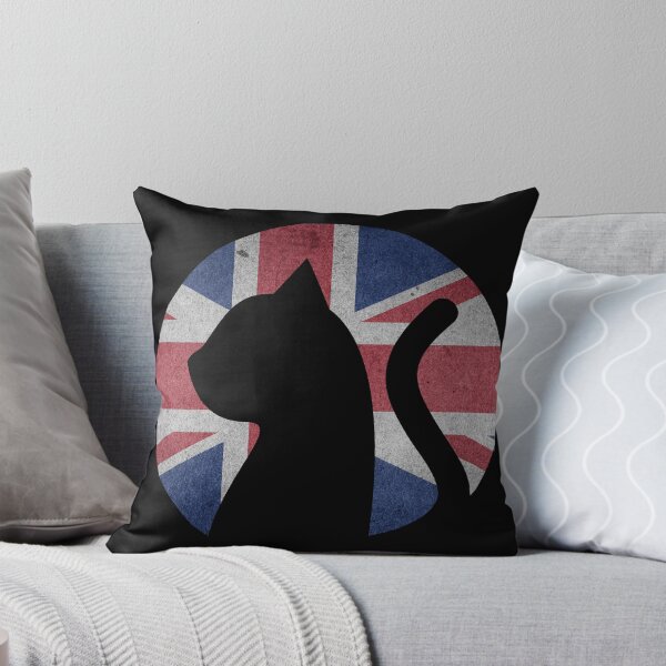 Item preview, Cat in UK Flag - Funny Cat Picture of a UK Patriotic Kitty Cat designed and sold by FunnyCatsFam.
