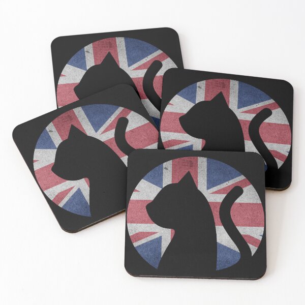 Item preview, Cat in UK Flag - Funny Cat Picture of a UK Patriotic Kitty Cat designed and sold by FunnyCatsFam.