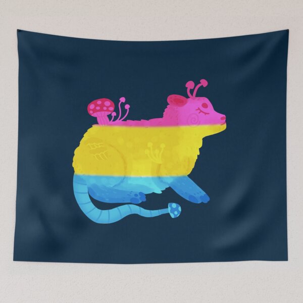 Item preview, Pansexual pride Pawpaw NADDpod fungal form  Fitted V-Neck  designed and sold by grossandcolor.