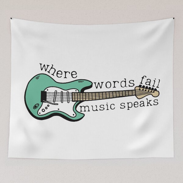 Item preview, Where Words Fail, Music Speaks Mint Guitar designed and sold by bloody-L.