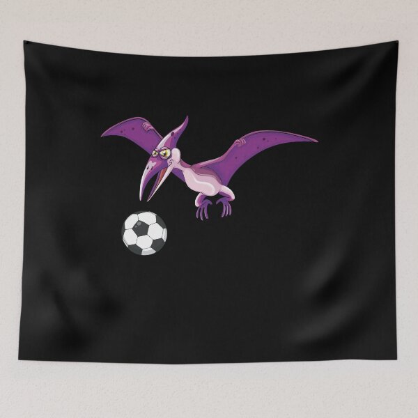 Item preview, Dinosaur Playing Soccer,Funny Good Dinosaur Soccer Lovers Simple Flying Football Design designed and sold by pedrored369.