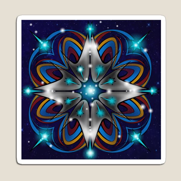 Live Long and Prosper Kaleidoscope Design Magnet