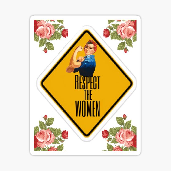Vista previa del artículo con la obra «respetar a las mujeres», diseñado y vendido por bob-design1.