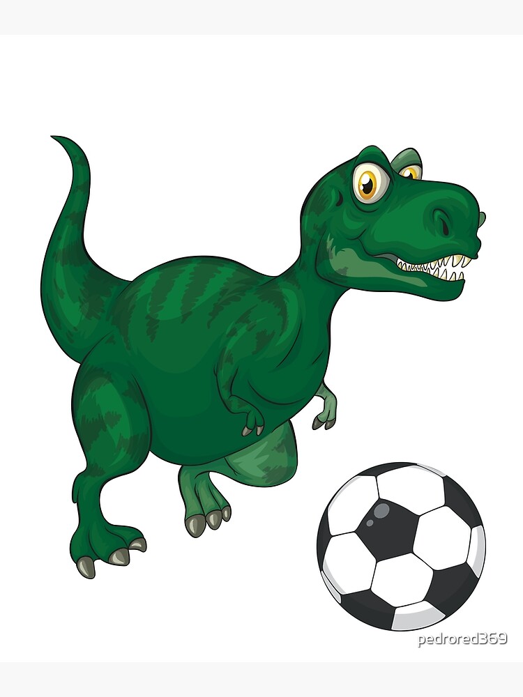 Bola De Futebol Engraçado humor de desenho animado de T rex dinoss