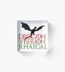 Game of Thrones: Dragons Acrylic Block