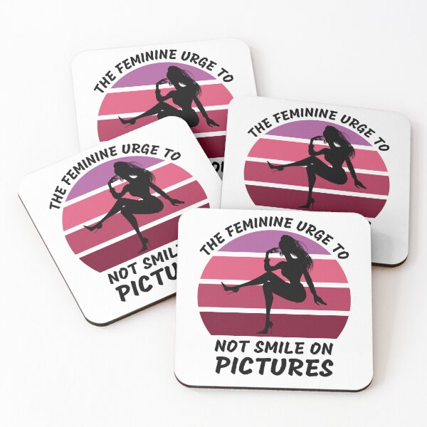 Item preview, The Feminine Urge To Not Smile On Pictures designed and sold by LuckyKermit.
