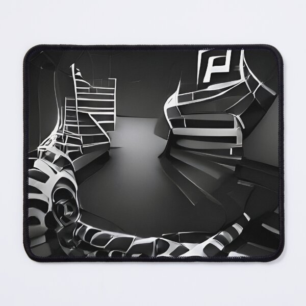 Item preview, black and white multi-directional loop stairs designed and sold by Mad-Boy.