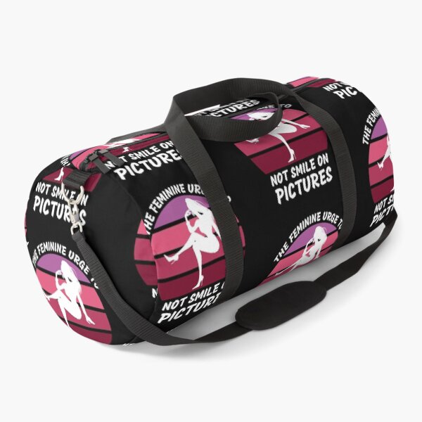 Item preview, The Feminine Urge To Not Smile On Pictures Pink Retro Sunset In Black designed and sold by LuckyKermit.