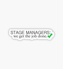 Pegatina Directores de escena: hacemos el trabajo